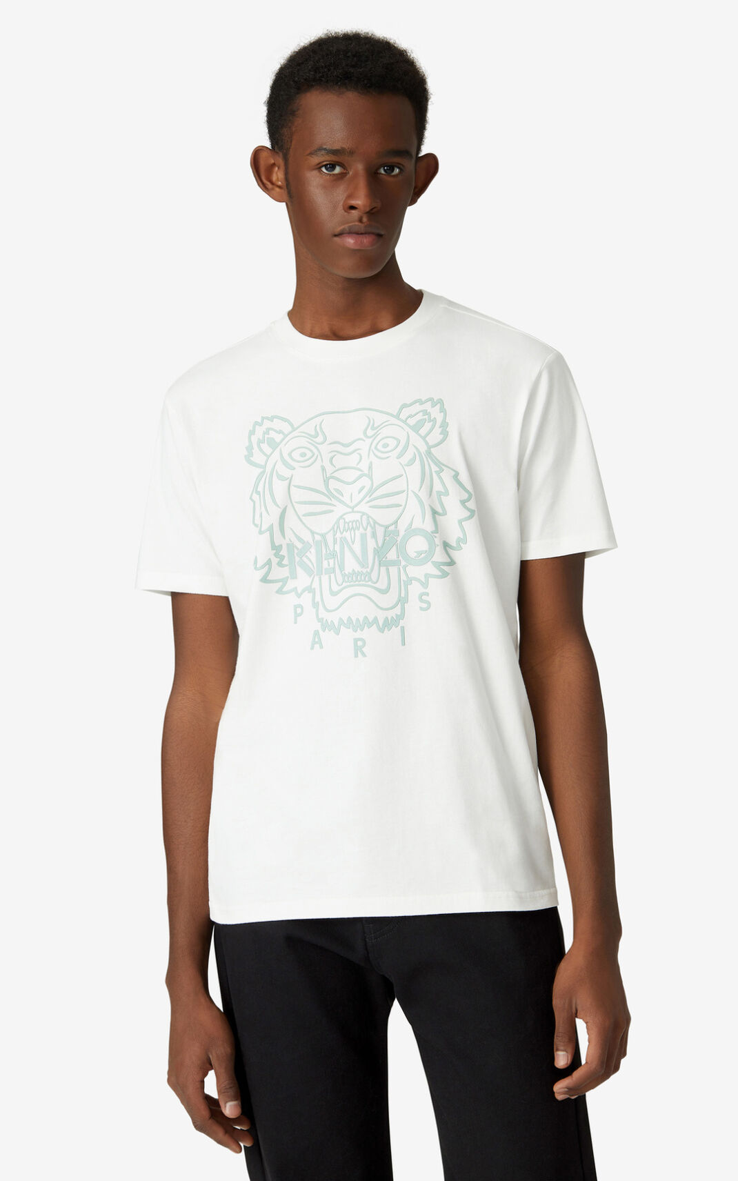 Camiseta Kenzo Tiger Masculino - Branco | 024OSLBAK